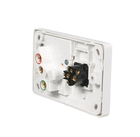 Clipsal C2000 10A Single Power Point + Extra Switch | White Electric | C2015X-WE