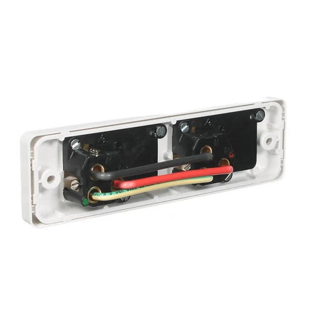 Clipsal Classic C2000 10A Narrow Double Power Point | White Electric | C2016/2-WE