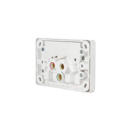 Clipsal Classic C2000 Double Power Point 15A, 250V, Horizontal | White Electric | C2025/15-WE