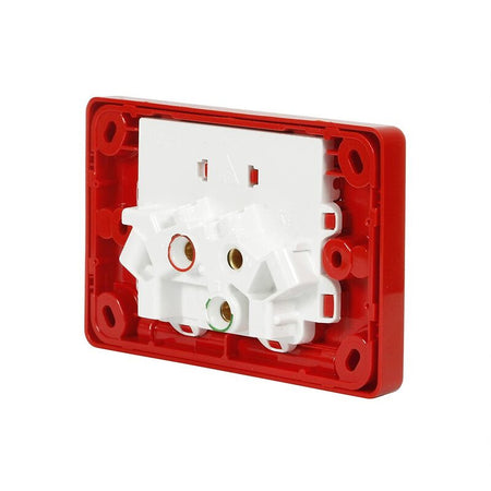 Clipsal Classic C2000 Series Double Power Point 10A 250V Horizontal | Red | C2025-RD