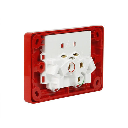 Clipsal Classic C2000 Series Double Power Point 10A 250V Horizontal | Red | C2025-RD