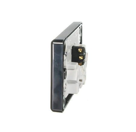 Clipsal Classic C2000 10A Double Power Point with Removable Extra Switch | Black | C2025XA-BK