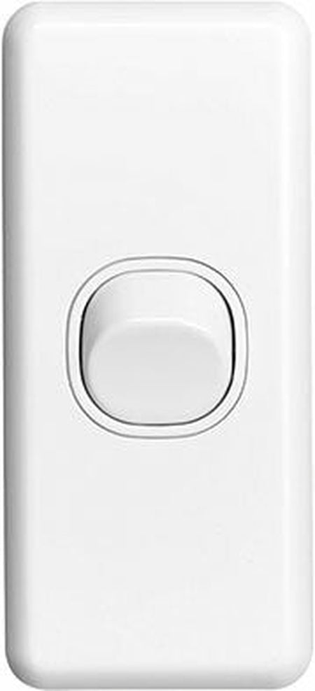 Clipsal Classic C2000 10A 1 Gang Architrave Switch | White Electric | C2030-WE
