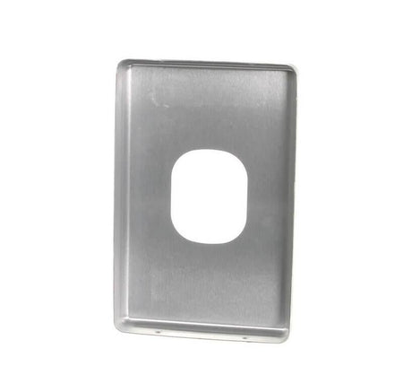 Clipsal Classic C2000 Cooker Switch Cover | Brushed Aluminium | C2031/45C-BA