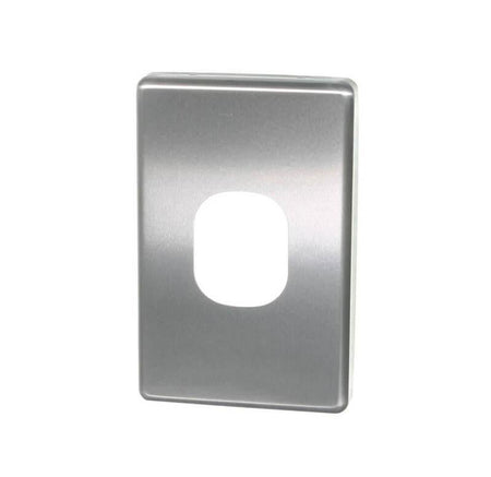 Clipsal Classic C2000 Cooker Switch Cover | Brushed Aluminium | C2031/45C-BA