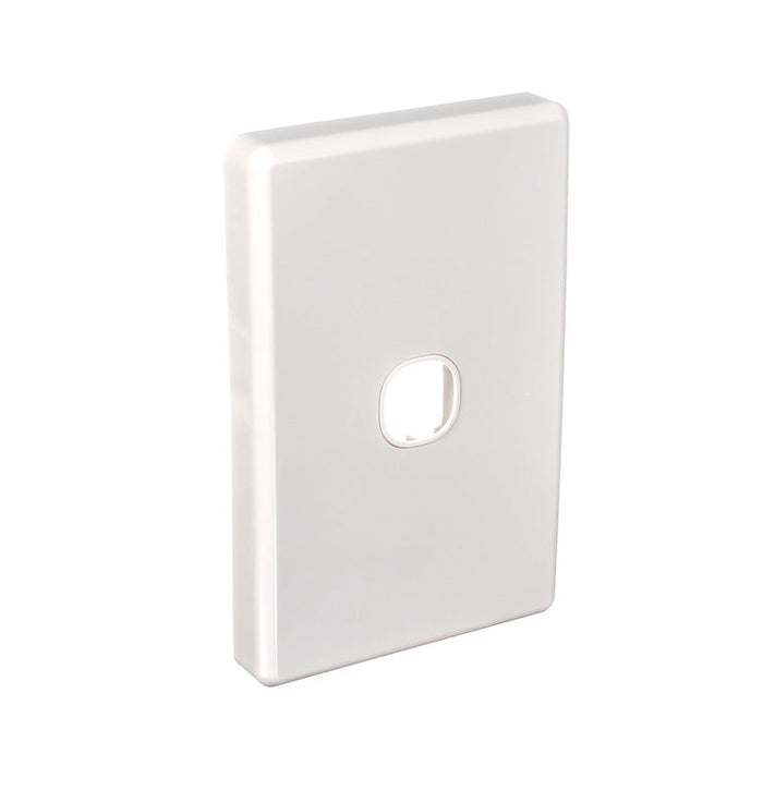 Clipsal Classic C2000 1 Gang Grid Plate & Cover | White Electric | C2031VH-WE