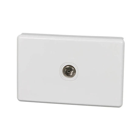 Clipsal Classic C2000 75 Ohm TV Coaxial Outlet | White Electric | C2031VTV75F-WE