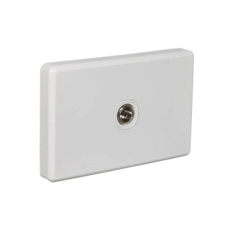 Clipsal Classic C2000 75 Ohm TV Coaxial Outlet | White Electric | C2031VTV75F-WE