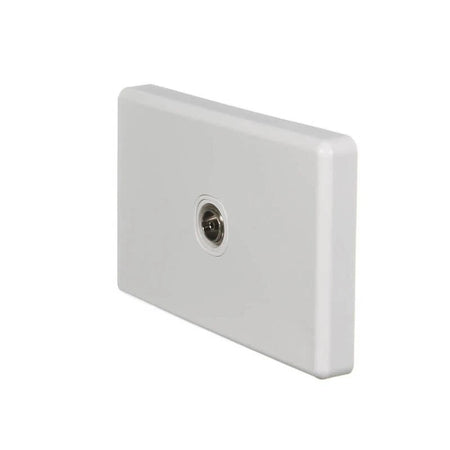 Clipsal Classic C2000 75 Ohm TV Coaxial Outlet | White Electric | C2031VTV75F-WE