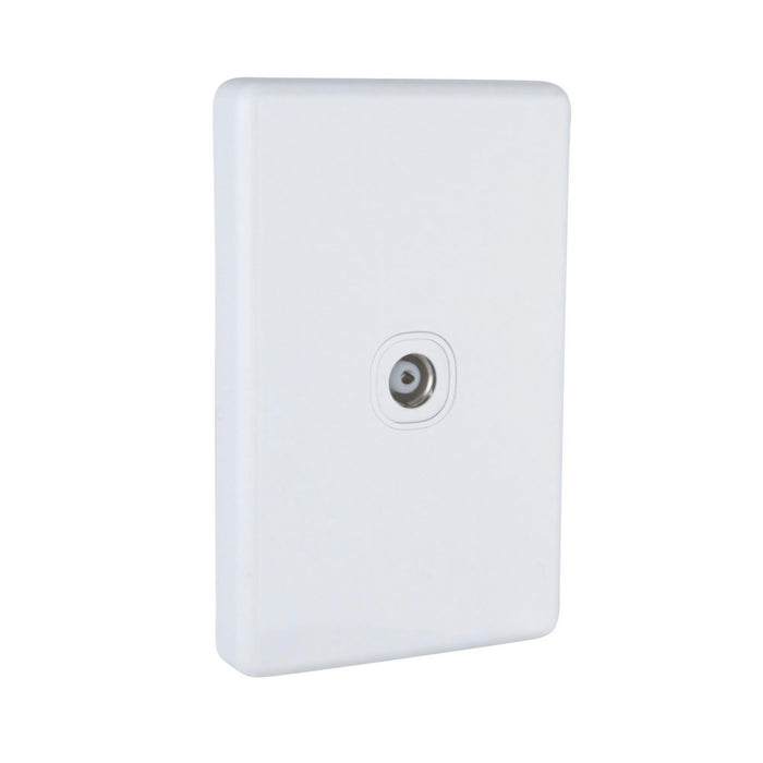 Clipsal Classic C2000 75 Ohm TV Coaxial Outlet | White Electric | C2031VTV75F-WE
