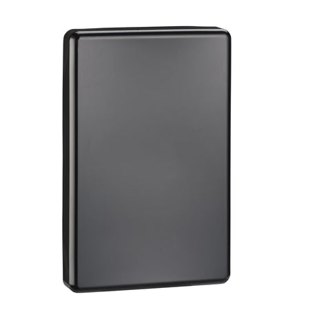 Clipsal C2031VX-BK Classic C2000 blank grid and cover assembly in glossy black