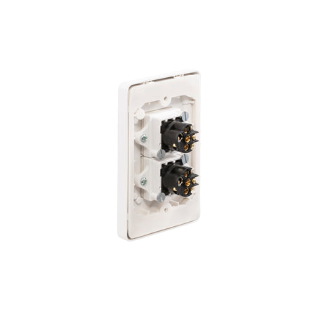 Clipsal C2000 2 Gang IP66 Vertical Switch | White Electric | C2032V66-WE