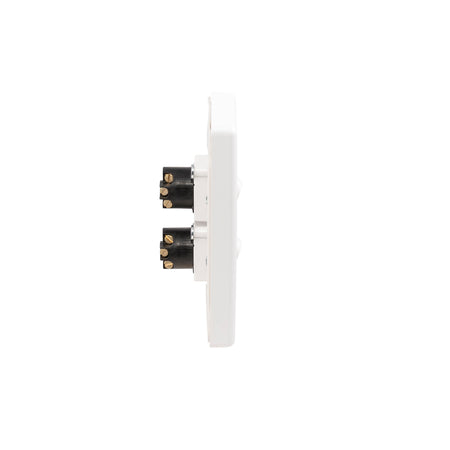 Clipsal C2000 2 Gang IP66 Vertical Switch | White Electric | C2032V66-WE