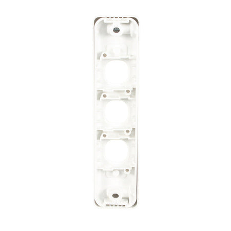 Clipsal Classic C2000 3 Gang Architrave Grid Plate and Cover | White Electric | C2033-WE