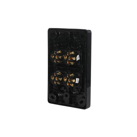 Clipsal Classic C2000 Series 4 Gang Light Switch 10A 250V Vertical | Black | C2034VA-BK