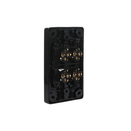Clipsal Classic C2000 Series 4 Gang Light Switch 10A 250V Vertical | Black | C2034VA-BK