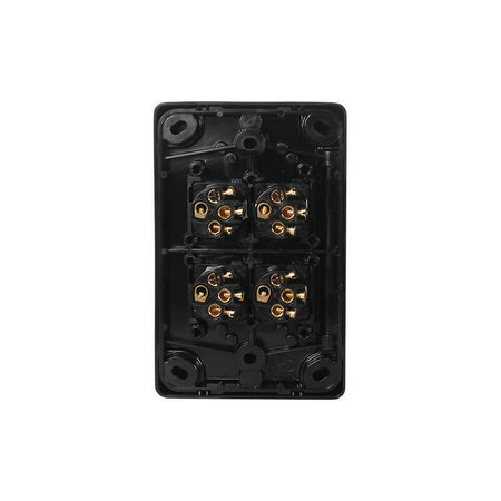 Clipsal Classic C2000 Series 4 Gang Light Switch 10A 250V Vertical | Black | C2034VA-BK