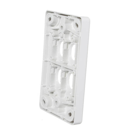 Clipsal Classic C2000 4 Gang Grid Plate and Cover | White Electric | C2034VH-WE