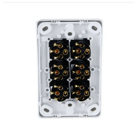 Clipsal Classic C2000 6 Gang Vertical Light Switch 10A | White Electric | C2036VA-WE