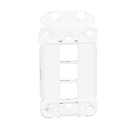 Clipsal Iconic 3 Gang Switch Grid Plate, Horizontal/Vertical Mount | White | 3043G