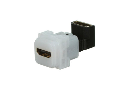 Clipsal Iconic HDMI 1.4 Adaptor Mechanism, Angled Rear | Translucent | 40HDMIA-TN