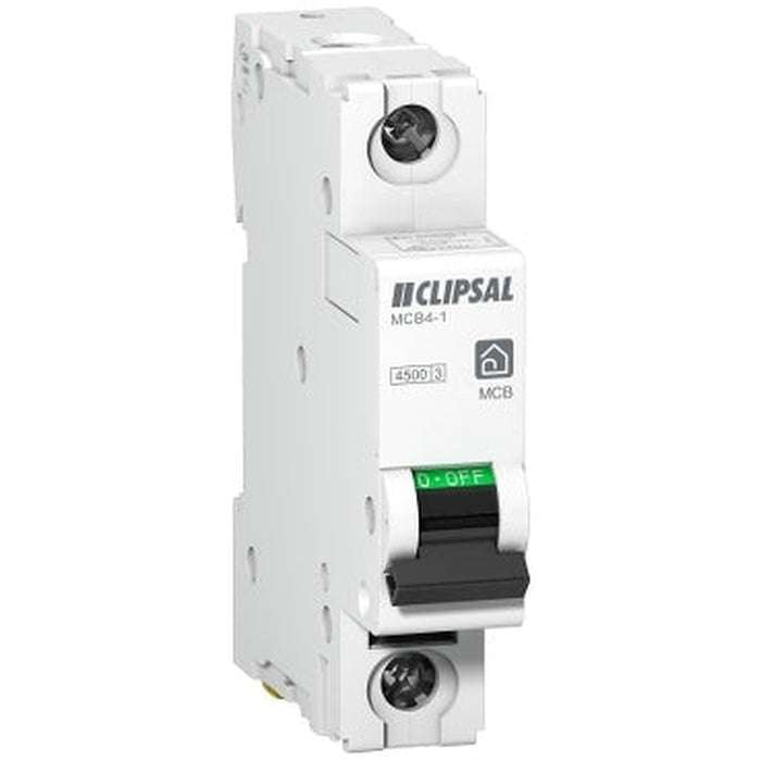 Clipsal Resi MAX Miniature Circuit Breaker 1 Pole 6A C Curve 4.5kA 240V | White | MCB4-106