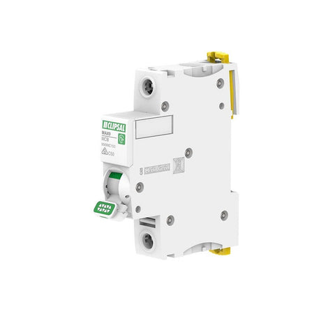 Clipsal MAX9 50A Single-Pole Circuit Breaker 6kA C Curve | White | MX9MC150