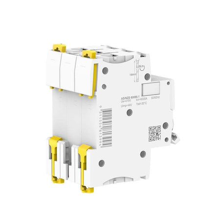Clipsal MAX9 Miniature Circuit Breaker 3 Pole 40A C Curve 6kA | White | MX9MC340