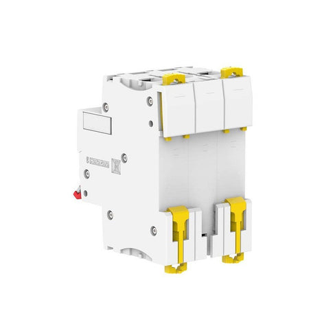 Clipsal MAX9 63A 3-Pole C-Curve 6kA Incomer Circuit Breaker | White with Red Toggle | MX9MC363R