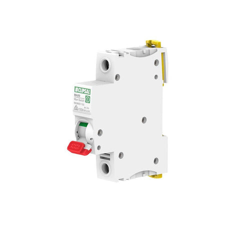 Clipsal MAX9 Main Isolator Switch 1 Pole 100A 240V | White | MX9MS1100