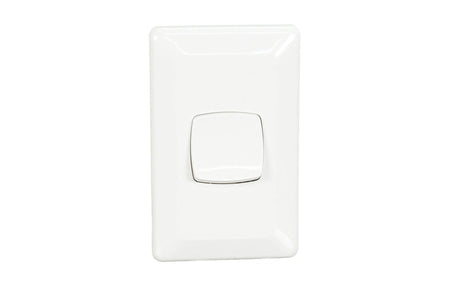 Clipsal Prestige P2000 1 Gang Vertical Flush Switch 10A, 230/240V | White Electric | P2031VA-WE