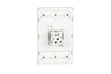 Clipsal Prestige P2000 1 Gang Vertical Flush Switch 10A, 230/240V | White Electric | P2031VA-WE
