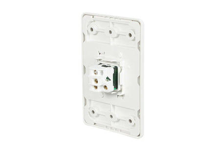 Clipsal Prestige P2000 1 Gang Vertical Flush Switch 10A, 230/240V | White Electric | P2031VA-WE