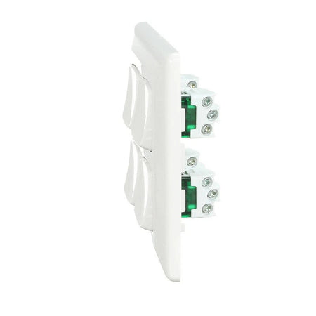 Clipsal Prestige P2000 4 Gang 10A Large Format Switch | White Electric | P2034/2VA-WE