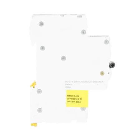 Clipsal Resi MAX Slim 20A 30mA Type A RCBO 1P+N 4.5kA | White/Black | RCBE220/30S