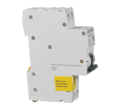 Clipsal Resi MAX Slim RCBO 25A 1P+N 30mA Type A | White | RCBE225/30S