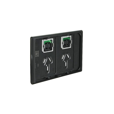 Clipsal Iconic Styl Double Power Point Skin | Silver Shadow | S3025C-SH