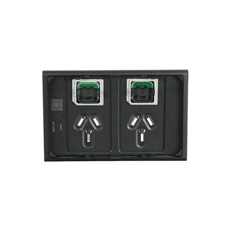 Clipsal Iconic Styl Double Power Point Skin | Silver Shadow | S3025C-SH