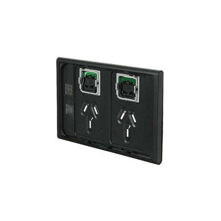 Clipsal Iconic Styl Double Power Point Skin | Silver Shadow | S3025C-SH