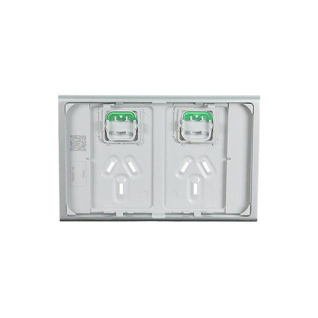 Clipsal Iconic Styl Double Power Point Skin | Silver | S3025C-SV