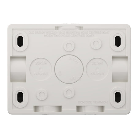 Clipsal Weathershield 10A Single Weatherproof Power Point IP54 | Chemical Resistant Grey | WSC227/1-RG