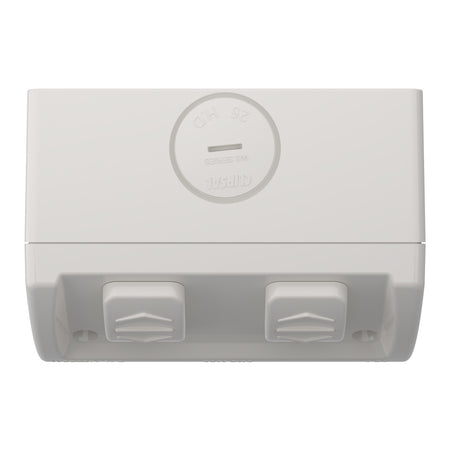Clipsal Weathershield 15A Double Weatherproof Power Point IP54 | Chemical Resistant Grey | WSC227/2/15-RG