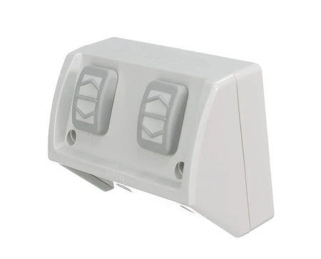 Clipsal Weathershield Flush Double Power Point 10A IP54 | Chemical Resistant Grey | WSCF227/2-RG