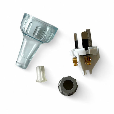 Sparky Stock Rewireable 3 Pin Plug 10A 250V | Transparent | SS-PLUG-10A-TR