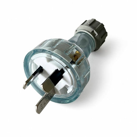 Sparky Stock Rewireable 3 Pin Plug 10A 250V | Transparent | SS-PLUG-10A-TR