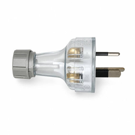 Sparky Stock Rewireable 3 Pin Plug 10A 250V | Transparent | SS-PLUG-10A-TR