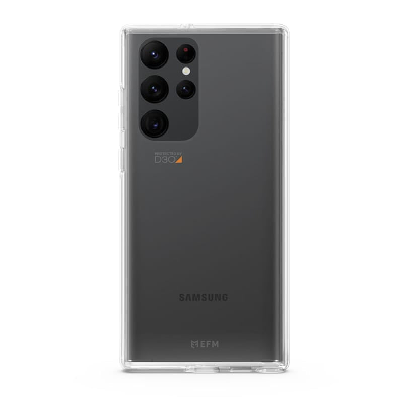 EFM Alta Case Armour with D3O Crystalex for Samsung Galaxy S22 Ultra (6.8) - Crystal Clear | EFCTASG281CLE