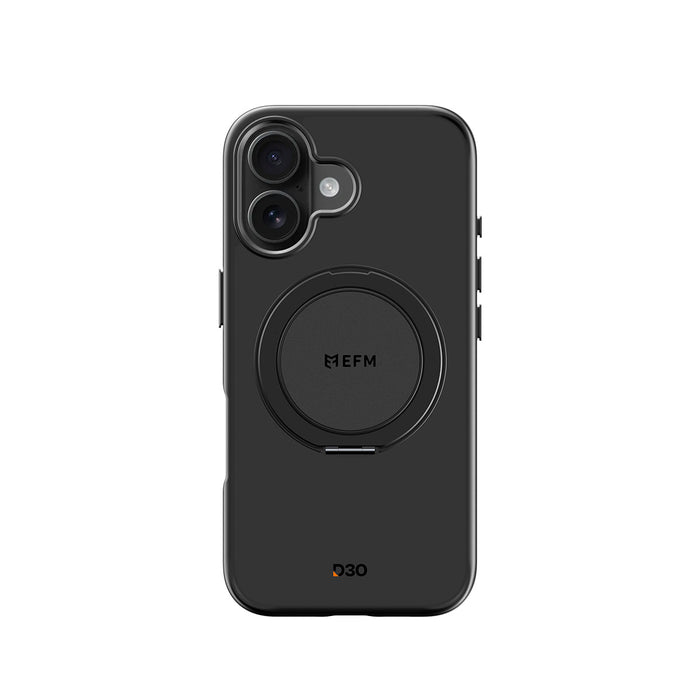 EFM Alta D3O Bio iPhone 16 Plus Case with Kickstand | Black | EFCTAAE610BLA