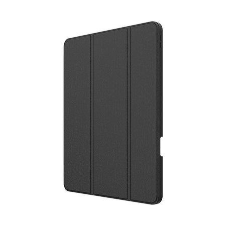 EFM Aspen Folio Case Armour for iPad Pro 12.9-inch in black – Closed folio cover, angled front view