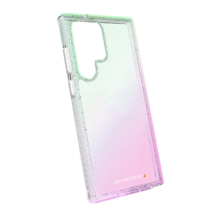 EFM Aspen D3O Crystalex Samsung Galaxy S23 Ultra Case | Glitter Pearl | EFCDUAE284GLP